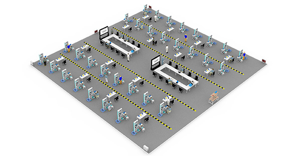 智能控制及电气设计基础实训室-网孔屏